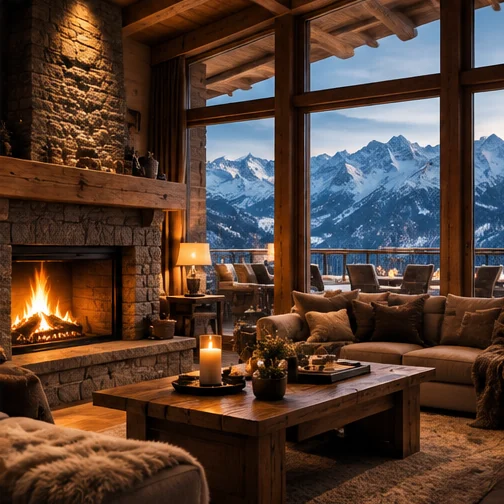 Illustrative scene from the world of ski travel